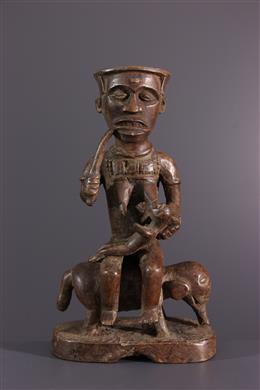 Arte Africano - Estatuilla de maternidad Kuba Ngeende