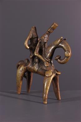 Arte Africano - Jinete de bronce Sao Sokoto Putchu Ginadji