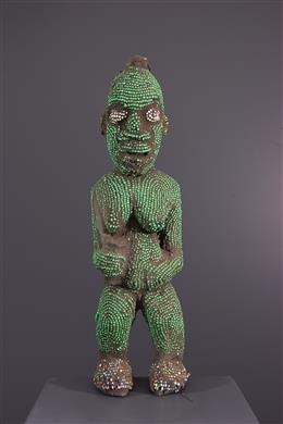 Arte Africano - Bamileke /Bangwa Nkétuok Estatua de cuentas
