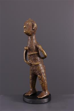 Arte Africano - Figura de la maternidad Vere, Duru, en bronce