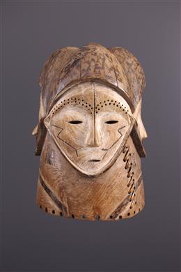 Arte Africano - Máscara de casco Fang Ngontang