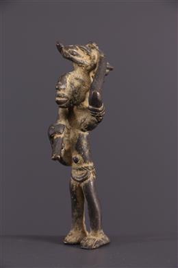 Arte Africano - Miniatura de bronce Dogon
