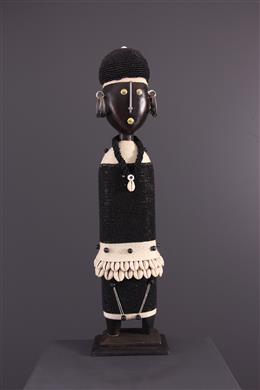 Arte Africano - muñeca de cuentas sudafricana