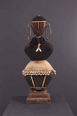 Arte Africano - Gran muñeca de cuentas de Sudáfrica