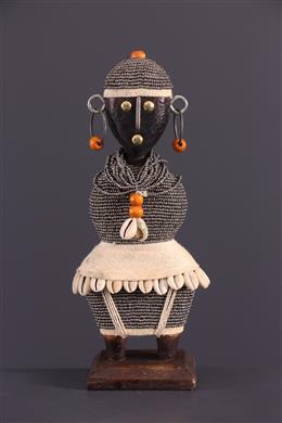 Arte Africano - Muñeco Zulu Pequeño Sudáfrica