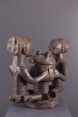 Arte Africano - Taza figurativa Luba Kiteya