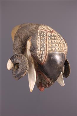Arte Africano - Máscara animal Aries Baule