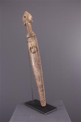 Arte Africano - Espada Songye con empuñadura janiforme