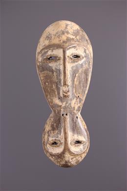 Arte Africano - Doble máscara Lega / Shi 