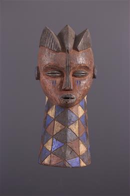Arte Africano - Máscara policromada Kwese / Pindi