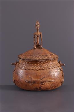 Arte Africano - Caja de bronce Dogon