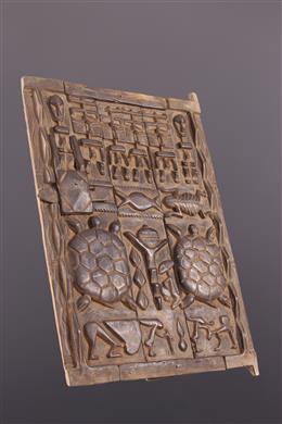 Arte Africano - Puerta de persiana dogón con motivos figurativos
