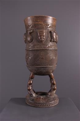 Arte Africano - Urna ceremonial Kuba Bushoong / Ngeende