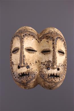 Arte Africano - Doble máscara Lega o Leka
