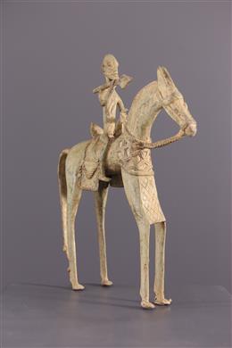 Arte Africano - Jinete de bronce dogón