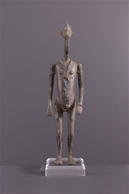 Arte Africano - Estatuilla de bronce de Lobi