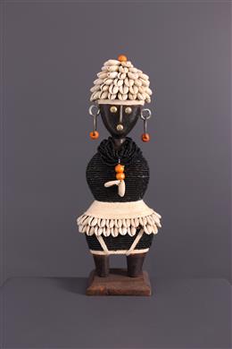 Arte Africano - muñeca de cuentas